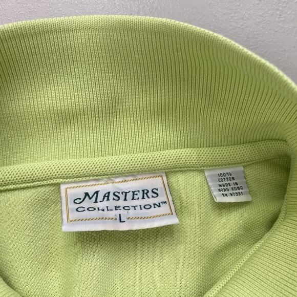 Masters Collection Polo Shirt Womens Large Green Augusta National Golf Logo Top - Picture 9 of 10